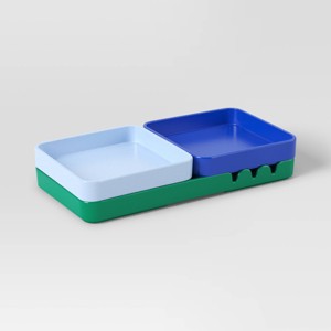 Set of 3 Bamboo Melamine Trays - Room Essentials™ - 1 of 4
