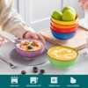 vancasso 6 Pieces Dinnerware Set, Multicolor Set, Bright Colour, Bowls Dishwasher Microwave Safe,12oz, 320ml - Service For 6 People - 4 of 4