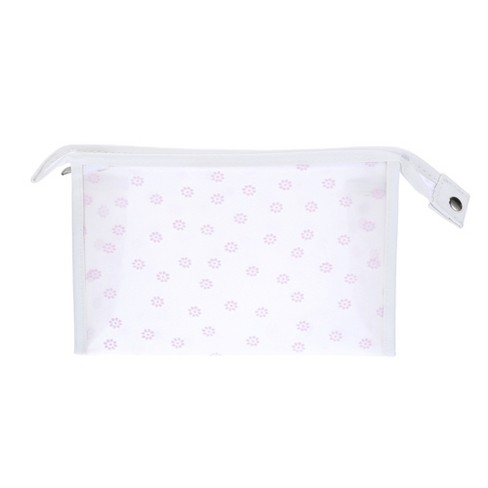 Unique Bargains Women Durable Flocking Cosmetic Bag Purple 1 Pc : Target