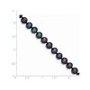 Black Bow Jewelry 6-7mm, Black FW Cultured Pearl & 14k Yellow Gold Clasp Necklace - 3 of 4