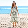 Women's Tropical Palm Print Midi Sundress - Cupshe - 2 of 4