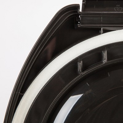 Clear and Black Airtight Plastic Pet Food Storage Container