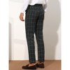 Lars Amadeus Men's Plaid Slim Fit Business Office Suit Trousers Dress Pants - image 3 of 4