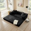 Cloud Boneless Convertible Floor Sofa Bed,  4-in-1 Foldable Compressed Loveseat Lounge Sleeper, High-Density Sponge & Corduroy Fabric - 3 of 4