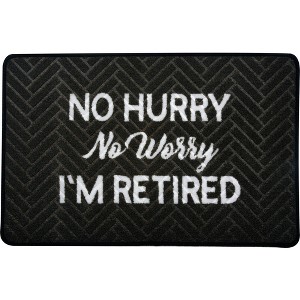 Pavilion Gift Company - No Hurry - 27.5" x 17.75"   Floor Mat - Floor Mats - 1 of 4