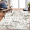 Washable Modern Abstract Rug Non Slip Low Pile Rug Soft Contemporary Throw Floor Cover Foldable Indoor Carpet for Living Room Bedroom Playroom - 4 of 4