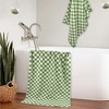 Ruso Weights Fast-Drying Checkered Bathroom Towels - 2 of 4