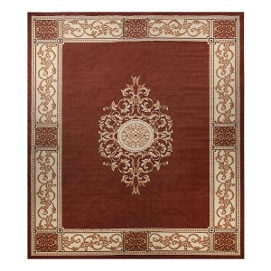 Oversized Medallion Modern Bohemian Indoor Runner or Area Rug by Blue Nile Mills - 1 of 4