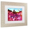 Trademark Fine Art Pat Saunders-White Tootsie and Squakers Matted Framed Art - 3 of 4