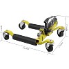 Acekool 4PCS Car Wheel Dolly Set, 1500 lbs Capacity Each, Hydraulic Tire Jack, 4" Swivel Casters, Fits 12" Tires, for Truck, RV, Trailer, Orange - 2 of 4