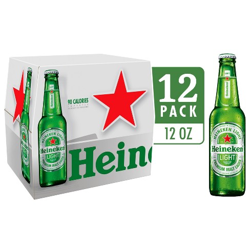 Heineken Light  Lager Beer - 12pk/12 fl oz Bottles - image 1 of 3