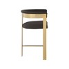 Meridian Furniture,Romeo Brown Boucle Fabric Counter Stool, Set of 2 - 4 of 4