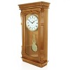 Bedford Clock Collection Golden Oak Chiming Pendulum Wall Clock - 4 of 4