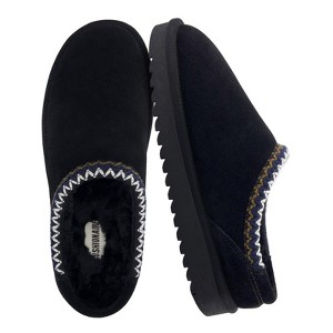 CUSHIONAIRE Keto Womens Slippers Slip-On Suede Mule Slipper - Cozy & Stylish, Memory Foam & Faux Fur Lining, Wide Widths Available - 1 of 4