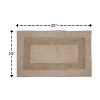 Perthshire Platinum Collection Cotton Racetrack Design Skid Resistant Comfortable Absorbent Bath Rug - 2 of 4