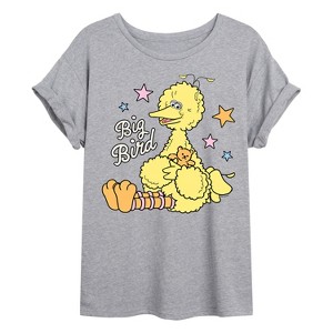 Women's - Sesame Street - Big Bird Oversized Graphic T-Shirt - 1 of 4