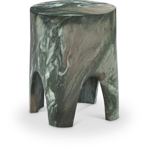 Meridian Furniture,Foligno Marble Finish Concrete End Table - 1 of 4