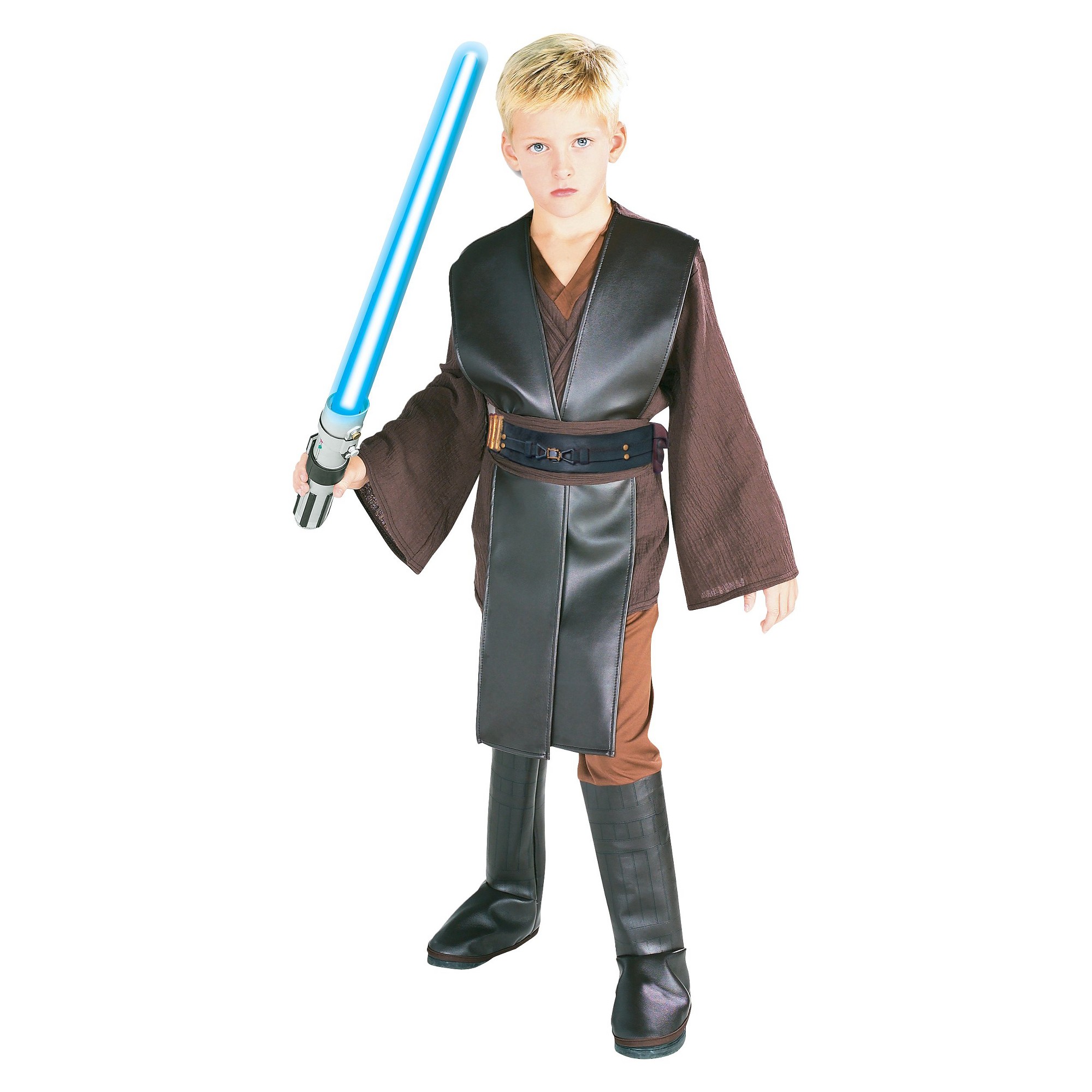 Halloween Star Wars Anakin Skywalker Boys' Deluxe Costume - Small (4-6), Boy's, Size: Small(4-6), Clear