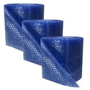 UBMOVE Small Bubble Blue Wrap 175' x 12" Wide perforated every 12" - 1 of 4