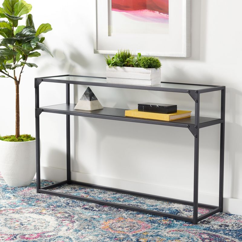 Ackley Console Table - Black - Safavieh., 3 of 10