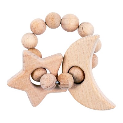 Wooden Teether - Moon-Star
