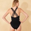 Women's Cross Back High Leg Medium Coverage One Piece Swimsuit - Shade & Shore™ - image 2 of 4