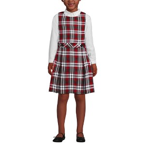 Lands' End Kids Uniform Plaid Jumper - 1 of 4