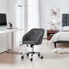 Yaheetech Velvet Desk Chair for Home Office, Soft Height Adjustable 360° Swivel Computer Chair - 2 of 4