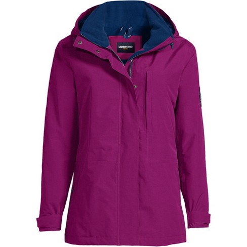 Lands End Women s Squall Waterproof Insulated Winter Jacket Large Persian Plum