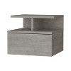 NicBex Floating Nightstand with 2-Tier Shelf and 1 Drawer Modern Bedside Table End Table for Living Room, Bedroom, Study - 3 of 4