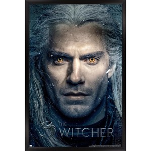 Trends International Netflix The Witcher - Closeup Framed Wall Poster Prints - 1 of 4