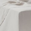 Fabdreams 100% Organic Linen 3-Piece Sheet Set- Stonewashed Finish - 2 of 4