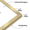 Americanflat 20x20 Picture Frame with Polished Plexiglass - Use as 8x10 Frame with Mat or 20x20 Frame Without Mat - Streamline Collection - Gold - 3 of 4