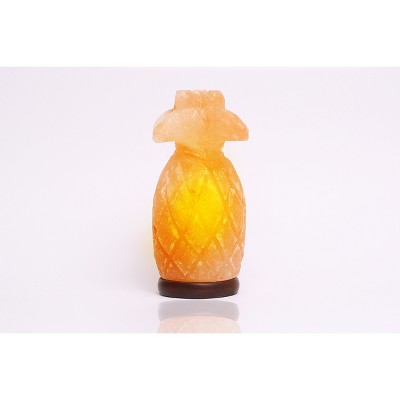 Pineapple Salt Lamp Pink - Q&A Himalayan Salt