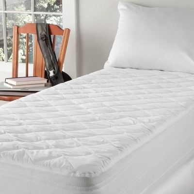 Downlite Dorm Mattress Protector Pad & Cover - Twin XL White