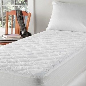 Downlite Dorm Mattress Protector Pad & Cover - Twin XL White - 1 of 4