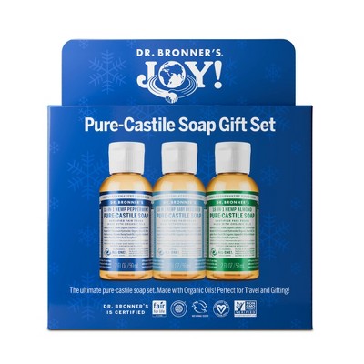 Image of Dr. Bronner's Trio Gift Set - Peppermint Almond - Unscented - 2oz