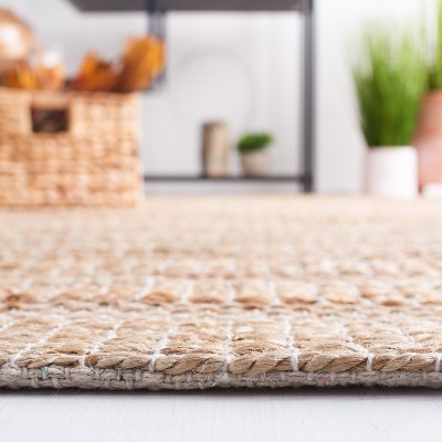 Handmade Ivory Cotton Flat Woven Non-Slip Rug - 3' x 5'