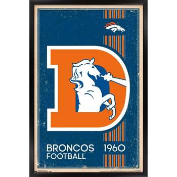 Trends International NFL Denver Broncos - Retro Logo 14 Framed Wall Poster Prints