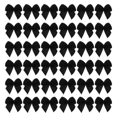 Unique Bargains Craft DIY Gift Packaging Accessories Satin Mini Flower Bows