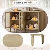 TIRAMISUBEST Farmhouse Sideboard Cabinet with Storage, Wood Buffet Cabinet with Glass Doors and Adjustable Shelves for Kitchen, Dining Room - 4 of 4