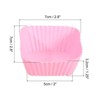 Unique Bargains Silicone Flower Shaped Reusable Cupcake Baking Cups 2.75 Inch - 2 of 4