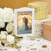 Okuna Outpost Okuna Outpost 4x6 Pedestal Picture Frame – Double Sided Stands for Tables, Weddings, Events (10- Pack, White) - 3 of 4