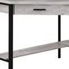 HomeRoots 42" Gray and Black Corner Computer Desk - 4 of 4