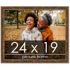 PosterPalooza | Textured Gold Picture Frame - UV Acrylic, Backing Board, Hanging Hardware Included - 2 of 4