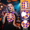 24 Pcs Halloween Leis Hawaiian Leis Necklace Tropical Flower Lei Floral Luau Party Decorations Orange Purple Dance Garland Headbands Photo Booth Photo - 4 of 4