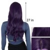 Alilang Long Wavy Wigs 27 Inch Middle Part Curly Wig for Daily Party Use - 4 of 4