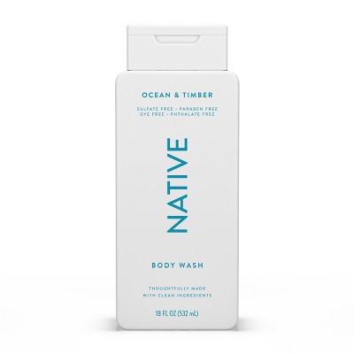 Native Body Wash - Ocean &#38; Timber - Sulfate Free - 18 fl oz