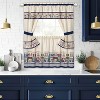 Kate Aurora Bon Appetite French Chef 5 Piece Rod Pocket Cafe Kitchen Curtain Tier & Swag Set - 36 in. Long - 2 of 4