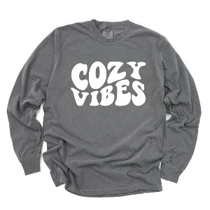 Simply Sage Market Women's Cozy Vibes Long Sleeve Garment Dyed Tee - 1 of 4